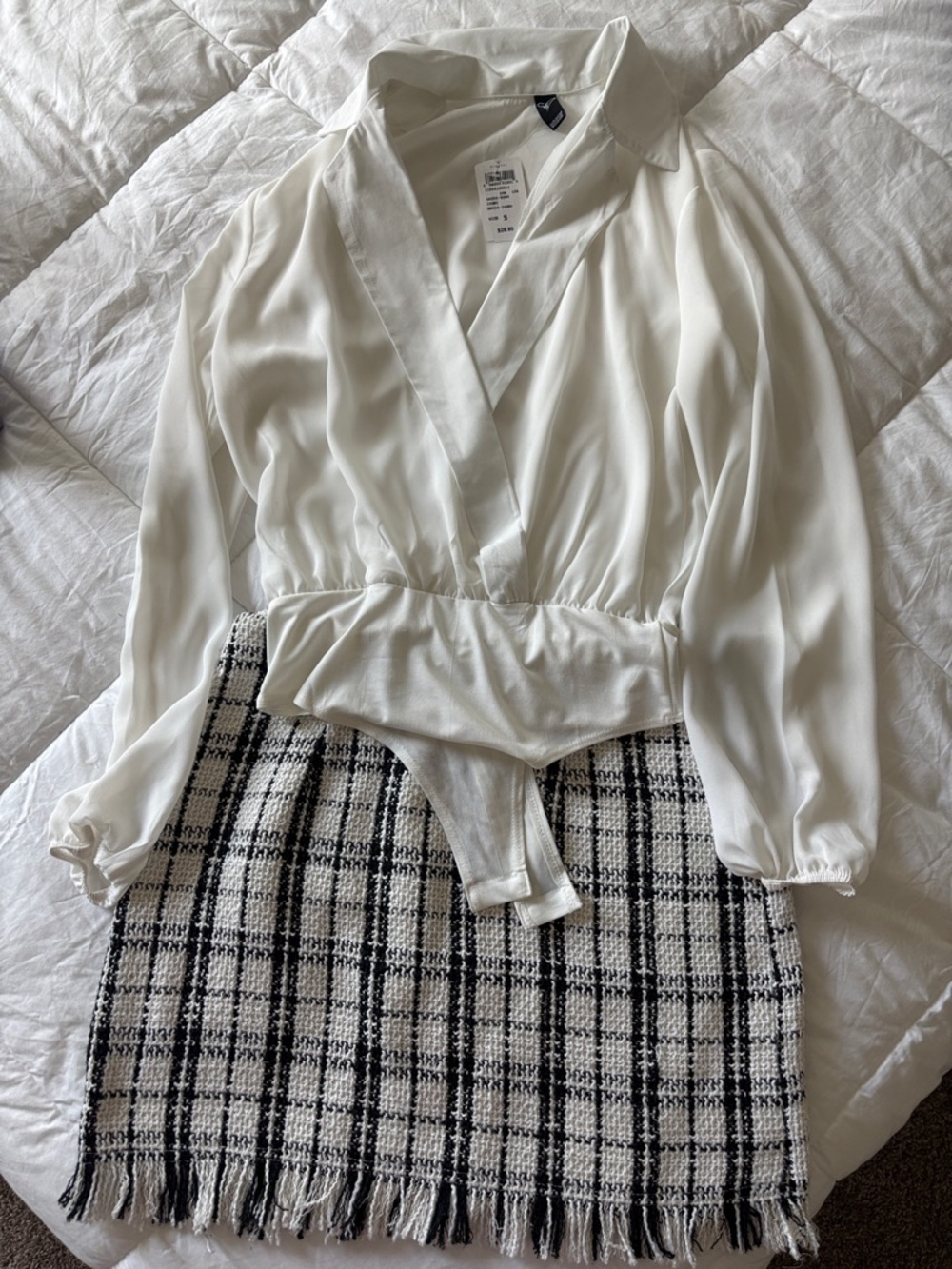 Body suit and skirt set